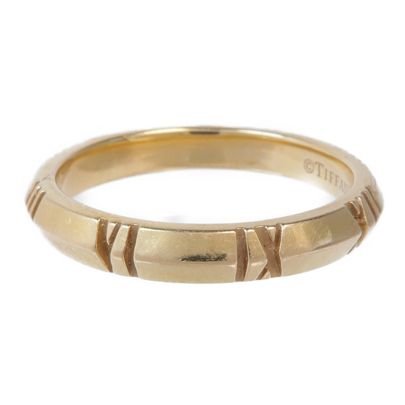 TIFFANY＆CO 18K玫瑰金Atlas X Closed Narrow戒指US#7-2