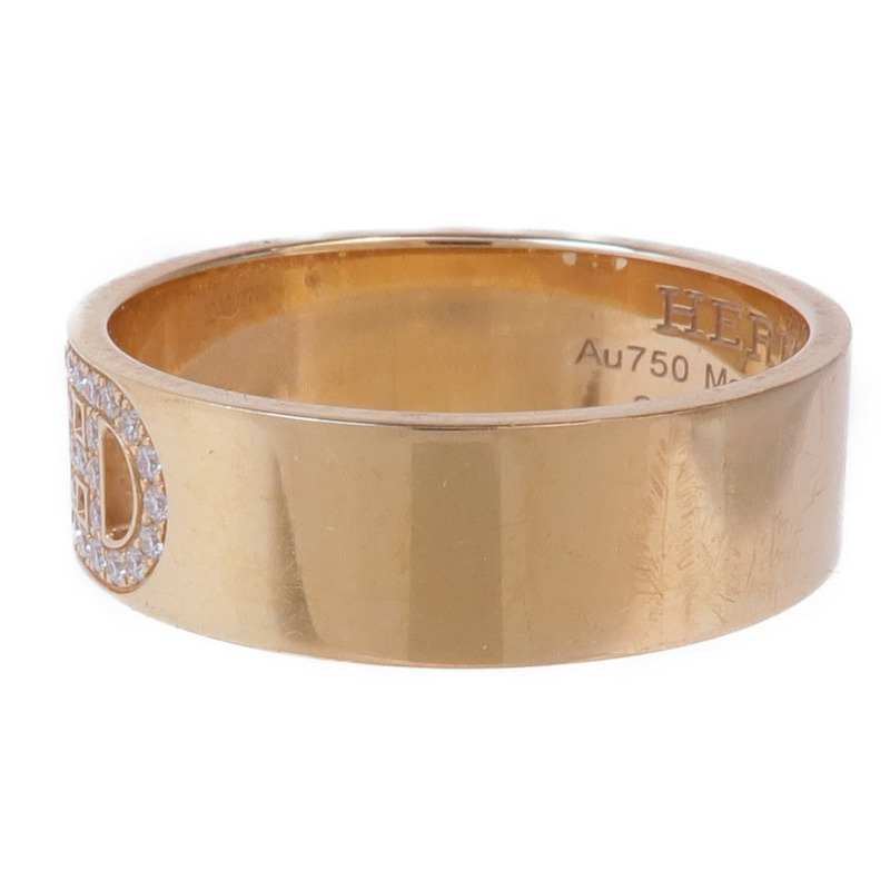 HERMES 18K玫瑰金d'ancre ring鑽石戒指Hermes#51/US#5.75-2