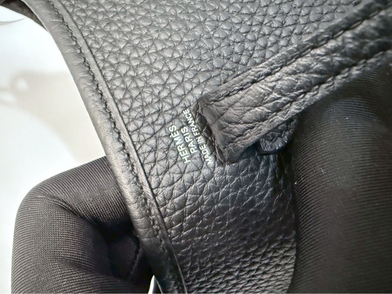 Hermes mini evelyne 黑銀 K刻-10