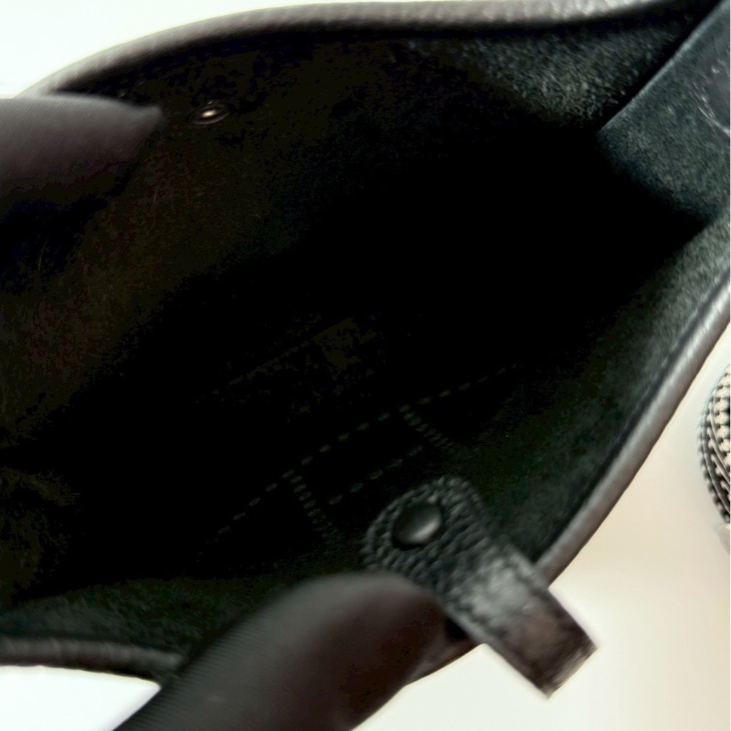 Hermes mini evelyne 黑銀 K刻-11