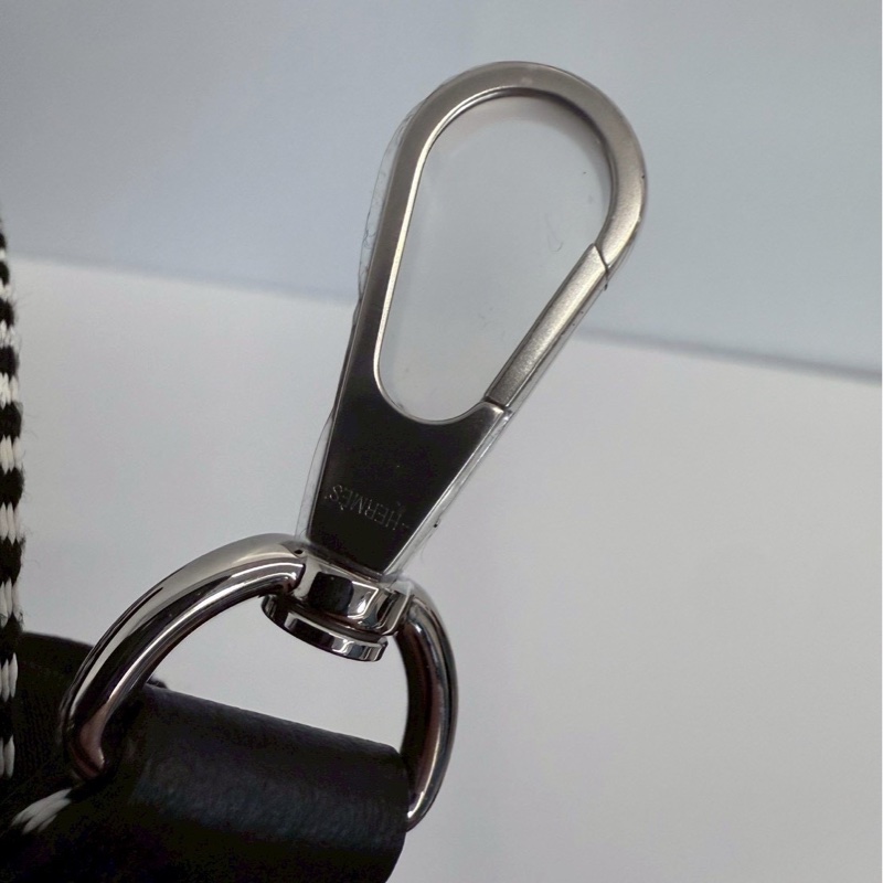 Hermes mini evelyne 黑銀 K刻-13