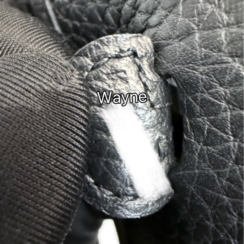 Hermes mini evelyne 黑銀 K刻-14