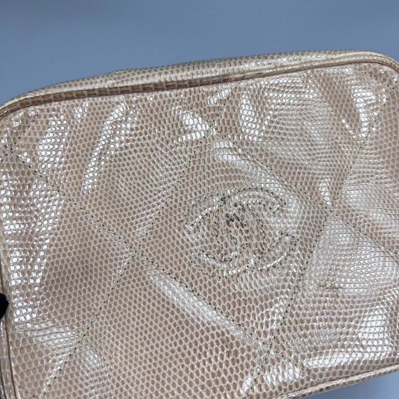 CHANEL VINTAGE 流蘇蜥蜴皮相機包0開-9