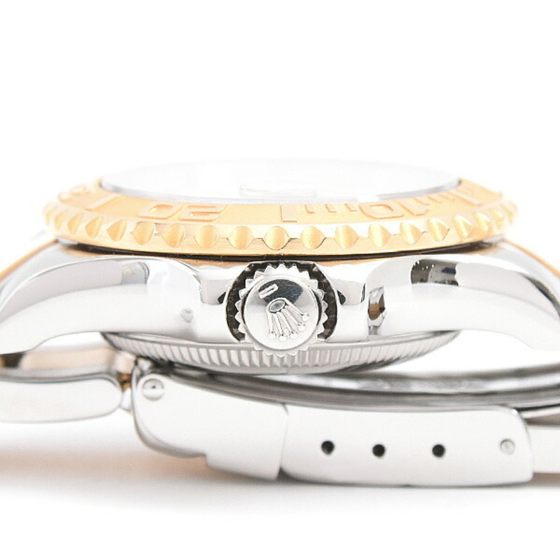 勞力士女士遊艇名仕型T系列自動腕錶,白色錶盤,不鏽鋼和黃金材質,型號69623-3