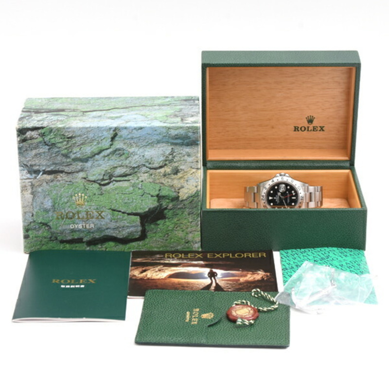 勞力士探險家型 II 男士自動上鍊不鏽鋼腕錶,F 字頭序號,型號 ROLEX 16570 SS-7