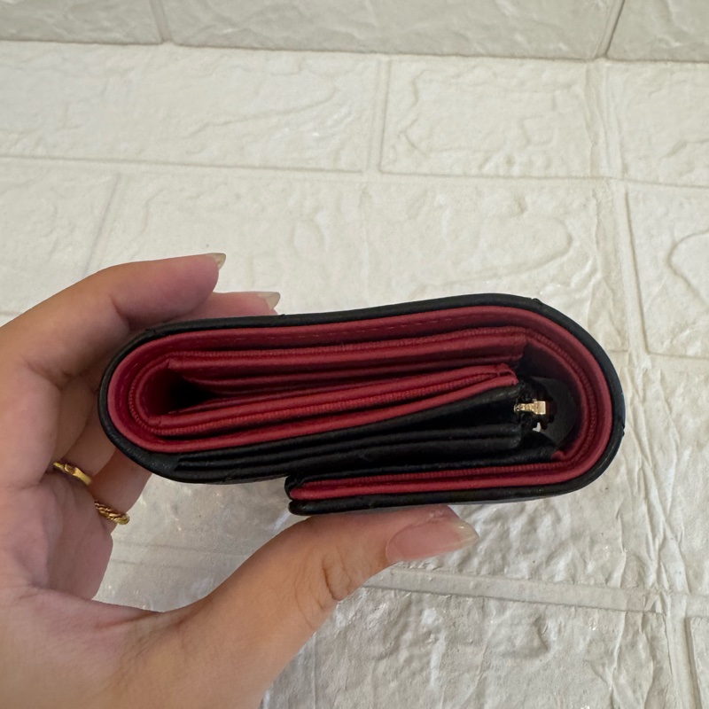 chanel黑色金釦19三折短夾  極美✨-4