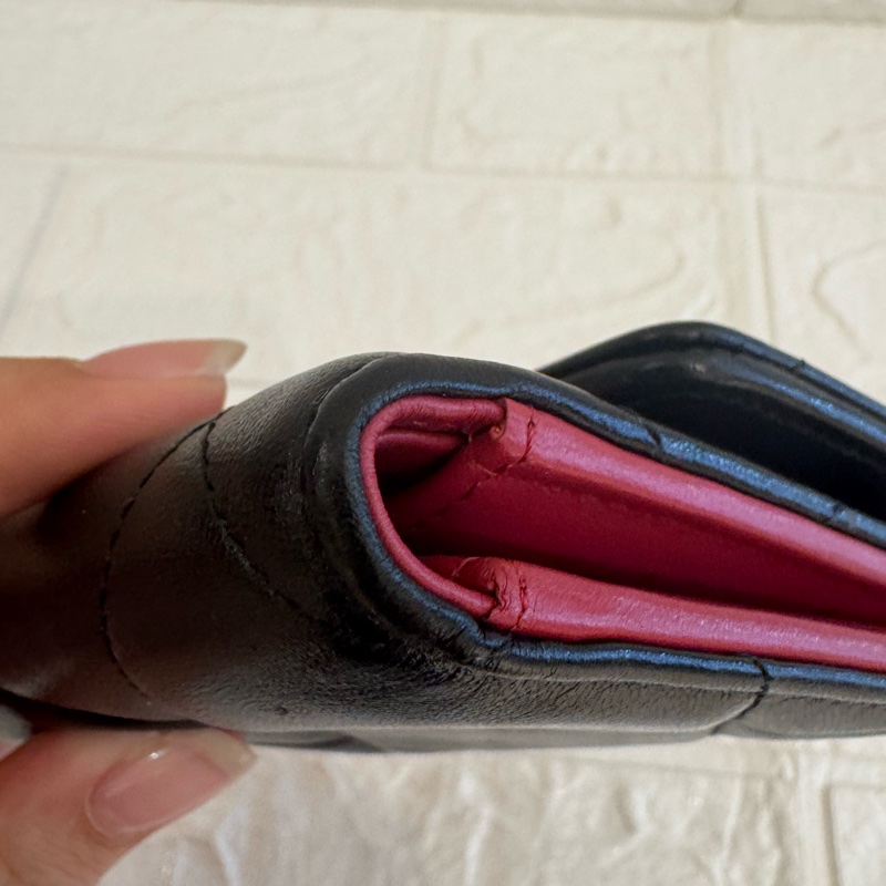 chanel黑色金釦19三折短夾  極美✨-7