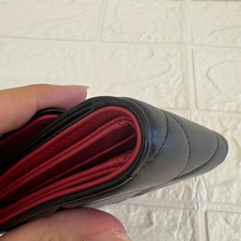 chanel黑色金釦19三折短夾  極美✨-8