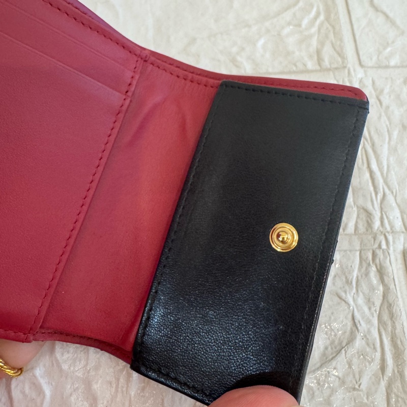 chanel黑色金釦19三折短夾  極美✨-11