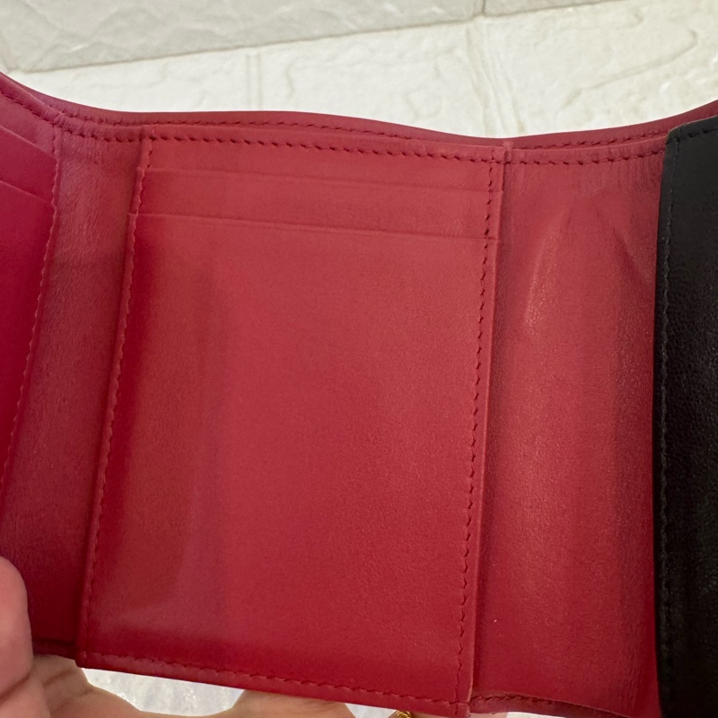 chanel黑色金釦19三折短夾  極美✨-12