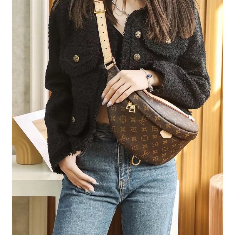 (大全配、停產絕版款)🏷LV．Bumbag 老花腰包 M43644 芯片款-20