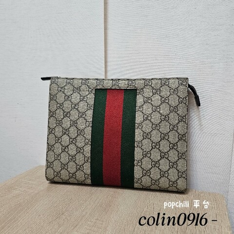 [超甜福利❣️甜價出] Gucci Ophidia綠紅綠拉鏈手拿包