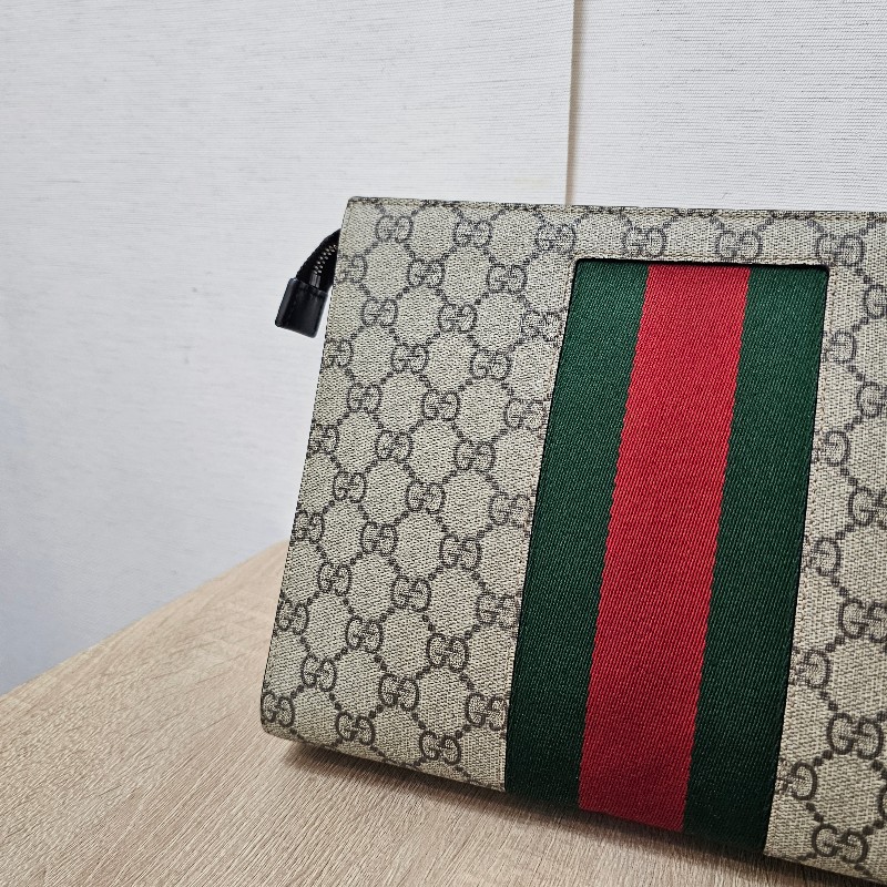 [超甜福利❣️甜價出] Gucci Ophidia綠紅綠拉鏈手拿包-3