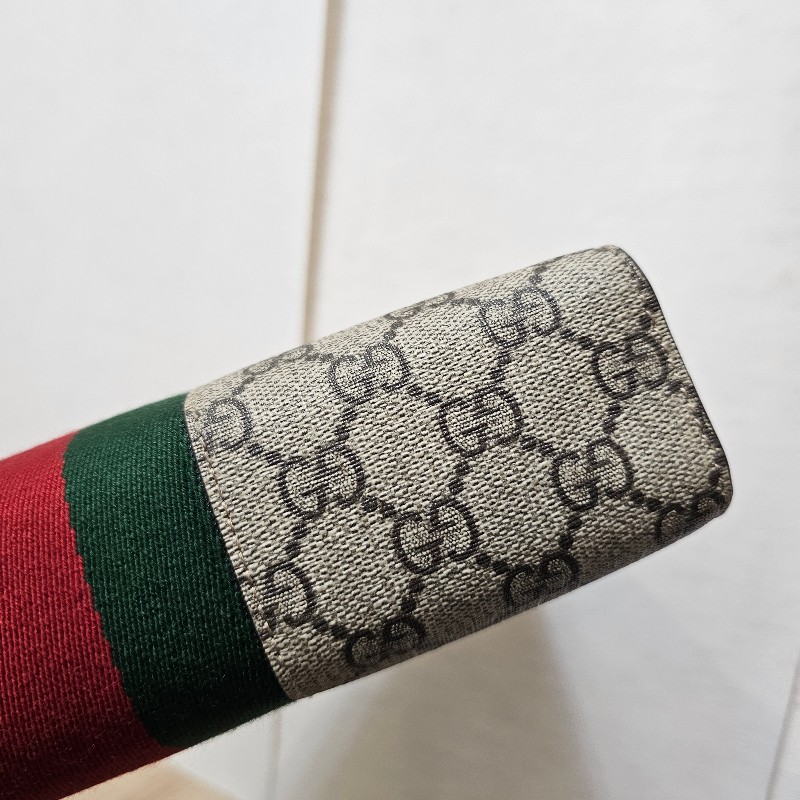 [超甜福利❣️甜價出] Gucci Ophidia綠紅綠拉鏈手拿包-7