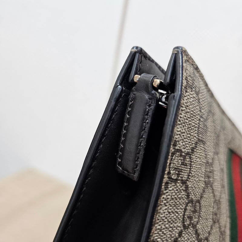 [超甜福利❣️甜價出] Gucci Ophidia綠紅綠拉鏈手拿包-13