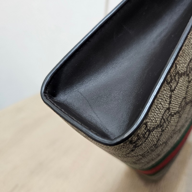 [超甜福利❣️甜價出] Gucci Ophidia綠紅綠拉鏈手拿包-17