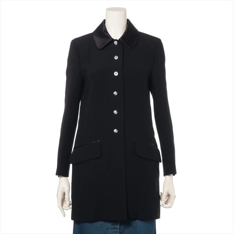 （貴婦修身版型💖） Miu Miu 千金貴婦風 修身大衣 專櫃約12.5萬！-0