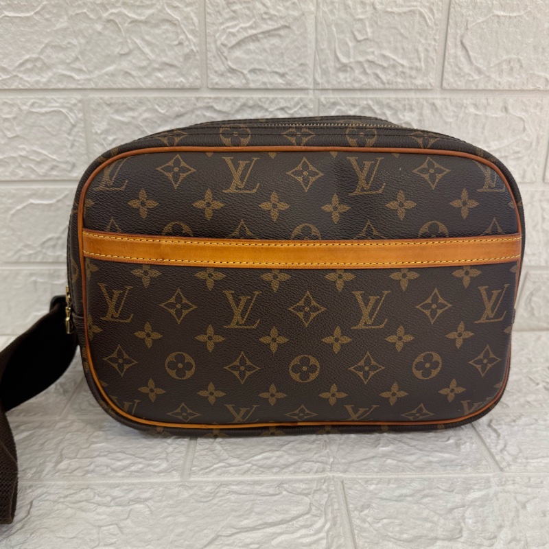 LV花紋雙層記者包  超讚容量空間大-0