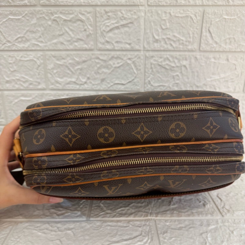 LV花紋雙層記者包  超讚容量空間大-1