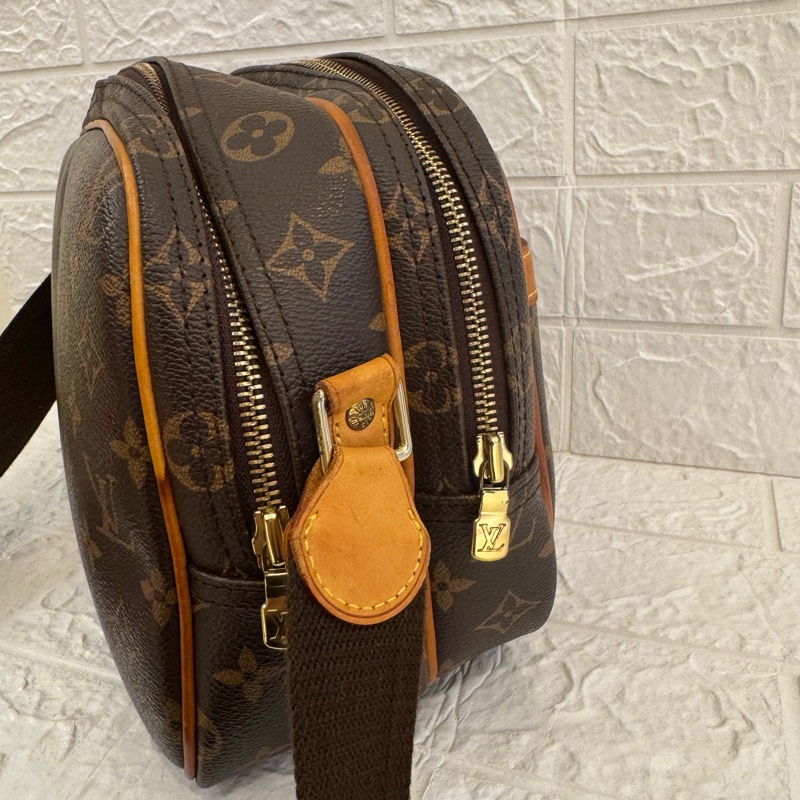 LV花紋雙層記者包  超讚容量空間大-3