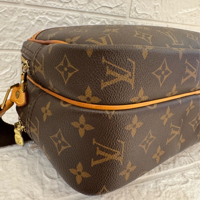 LV花紋雙層記者包  超讚容量空間大-6