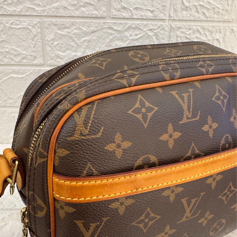 LV花紋雙層記者包  超讚容量空間大-34