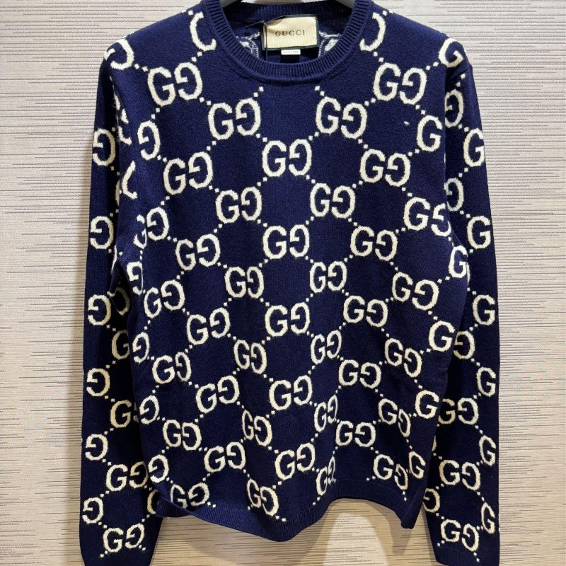 💎Han's house精品服飾💎GUCCI 滿版 GG 針織 羊毛 毛衣-0
