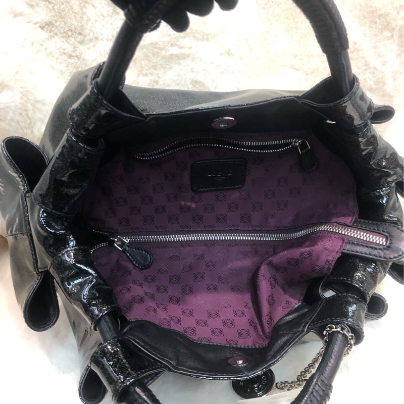 Loewe 水晶面手提餃子手提袋 XB780-12