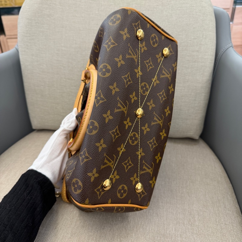 LV 老花手提包水餃包-3