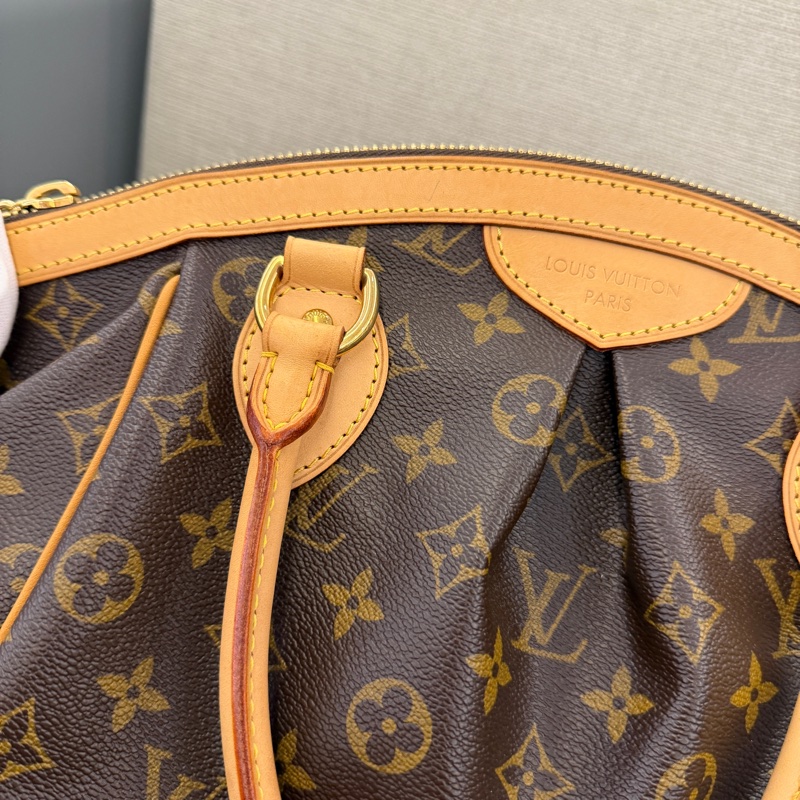 LV 老花手提包水餃包-8