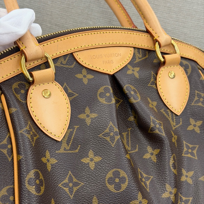 LV 老花手提包水餃包-12