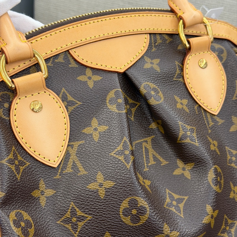 LV 老花手提包水餃包-13