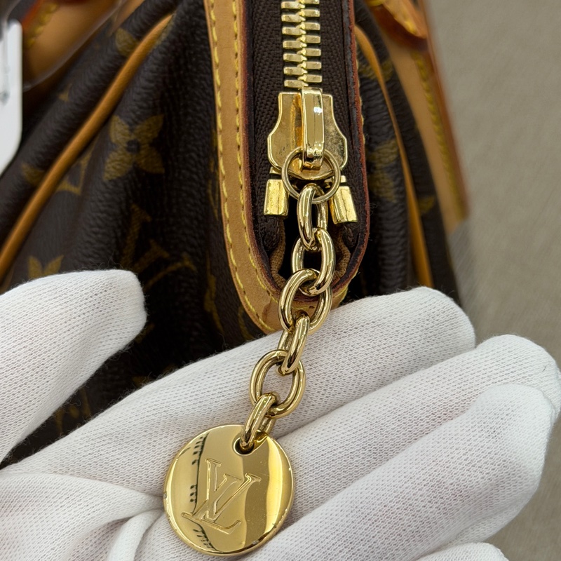 LV 老花手提包水餃包-16