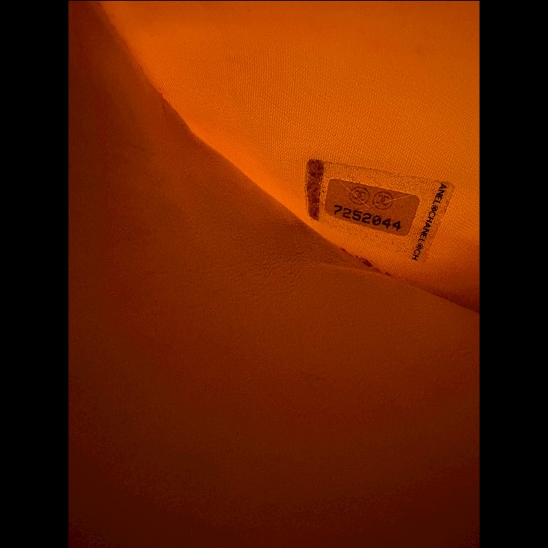 Chanel 銀鍊黃緹花布WOC new travel 系列-19