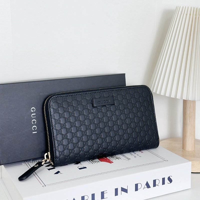 Gucci 經典 浮雕 拉鏈長夾-2