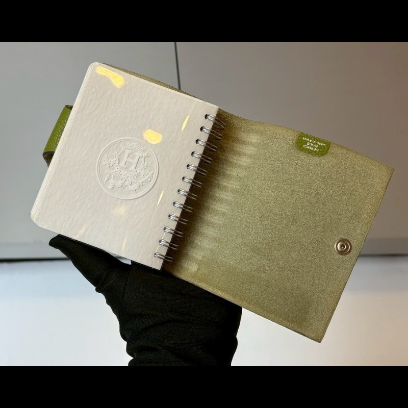 Hermes 綠皮活頁記事本-17