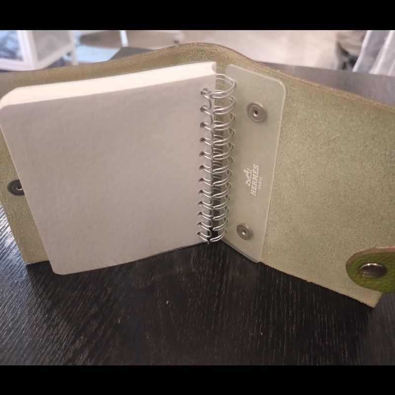 Hermes 綠皮活頁記事本-24