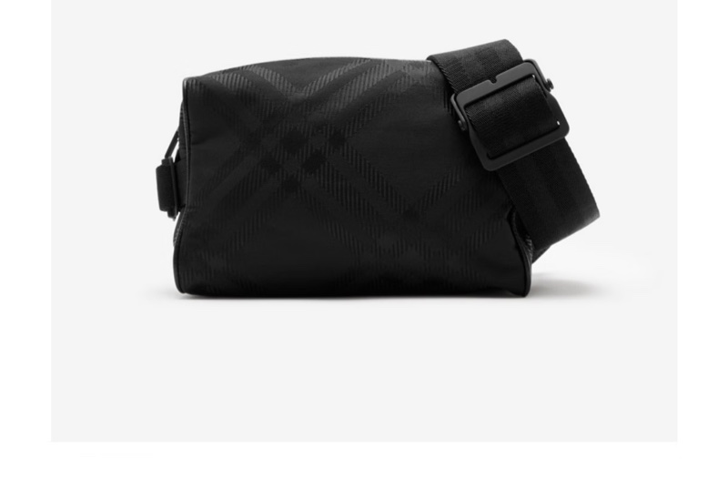 BURBERRY 經典格紋緹花雙層胸口包/腰包/肩側包/中性包（男女都可用）-10