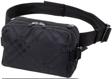 BURBERRY 經典格紋緹花雙層胸口包/腰包/肩側包/中性包（男女都可用）-15