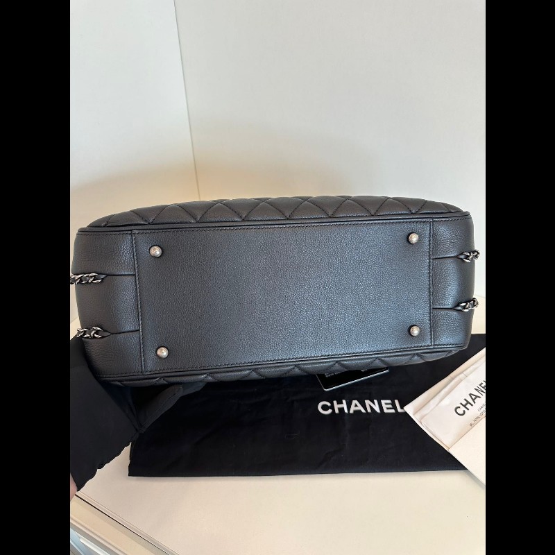 Chanel tote 小牛皮黑色-5