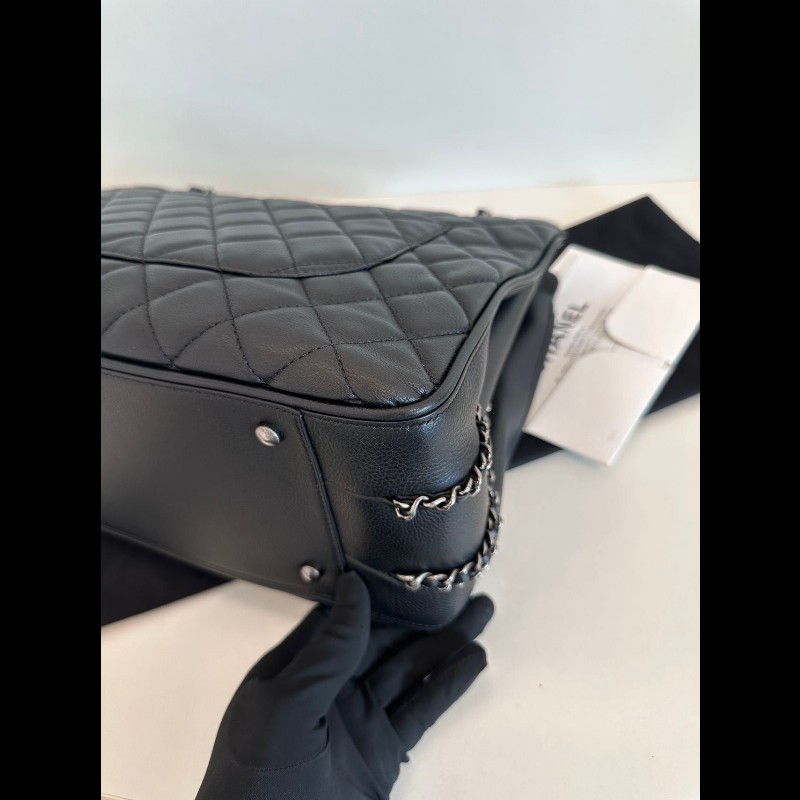 Chanel tote 小牛皮黑色-13