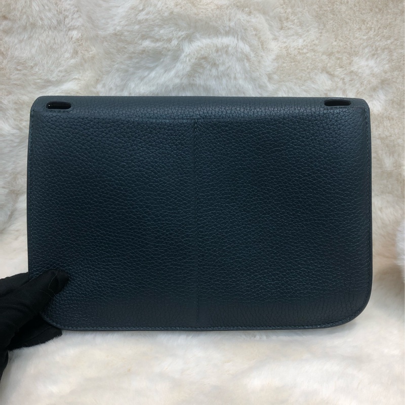 Hermes Halzen 25 松栢綠 銀扣 XB913-1