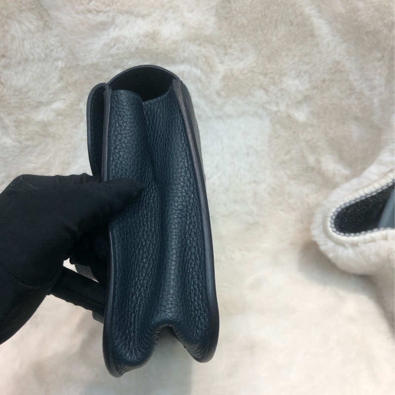 Hermes Halzen 25 松栢綠 銀扣 XB913-3