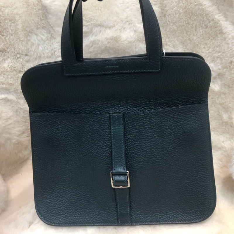 Hermes Halzen 25 松栢綠 銀扣 XB913-5