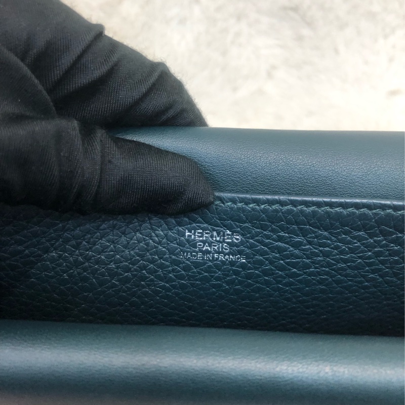 Hermes Halzen 25 松栢綠 銀扣 XB913-7