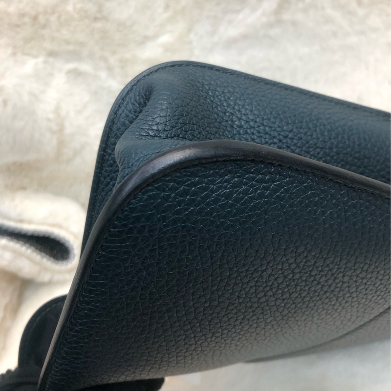 Hermes Halzen 25 松栢綠 銀扣 XB913-11