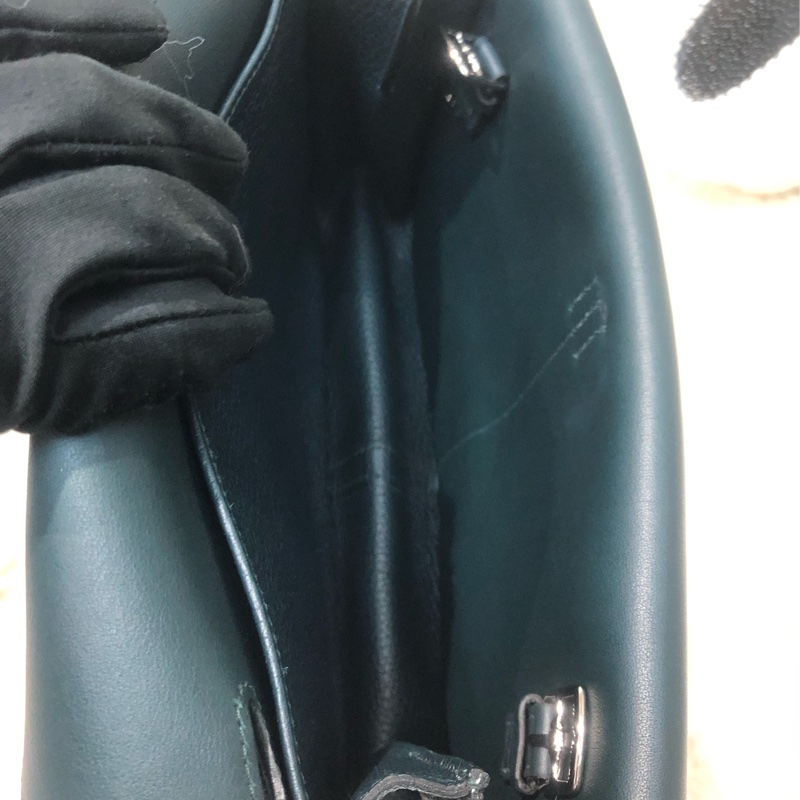 Hermes Halzen 25 松栢綠 銀扣 XB913-17