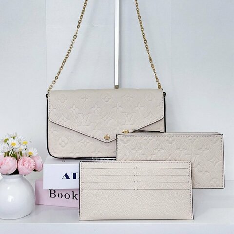 Louis Vuitton｜LV 經典 壓紋 1+1 WOC