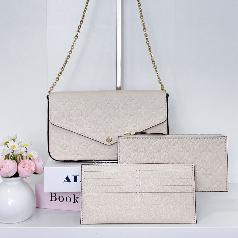 Louis Vuitton｜LV 經典 壓紋 1+1 WOC-0