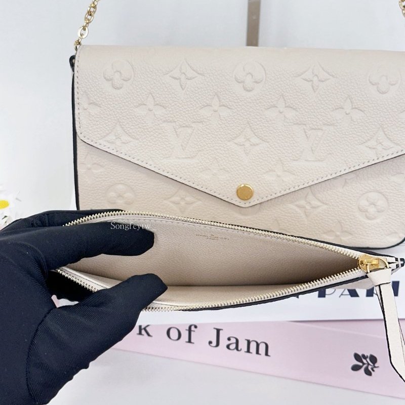 Louis Vuitton｜LV 經典 壓紋 1+1 WOC-4